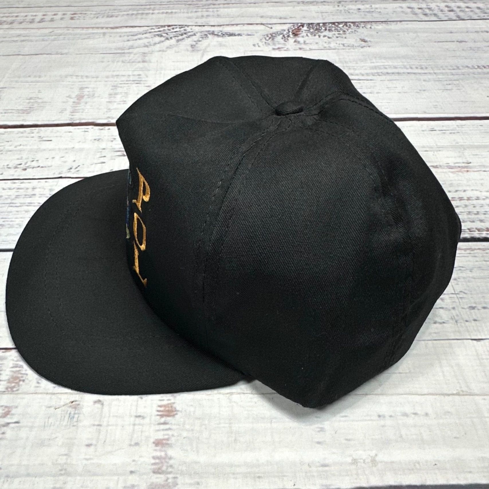 Vintage VINTAGE USAF SUP POL 92nd Supply Squadron Black Snapback Hat Men One Size Black Snapback Baseball Cap Size ONE SIZE - 6 Thumbnail