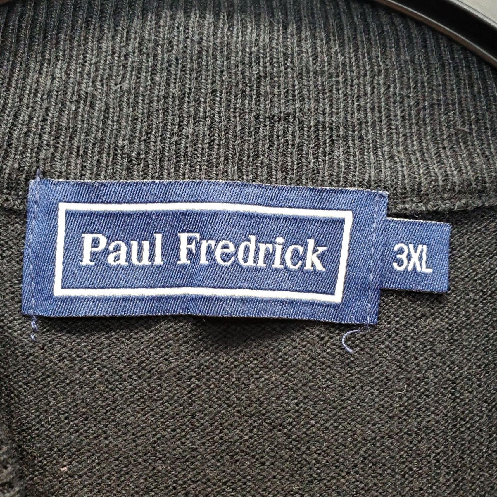 Vintage Paul Fredrick Sweater Mens 3XL Black Knit Silk Long-Sleeve Mock Neck Pullover Size US XXL / EU 58 / 5 - 5 Thumbnail