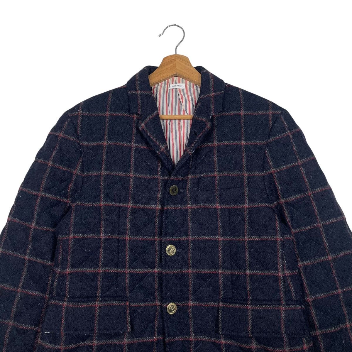Thom Browne Thom Browne Wool Tartan Casual Jacket Size US M / EU 48-50 / 2 - 2 Thumbnail