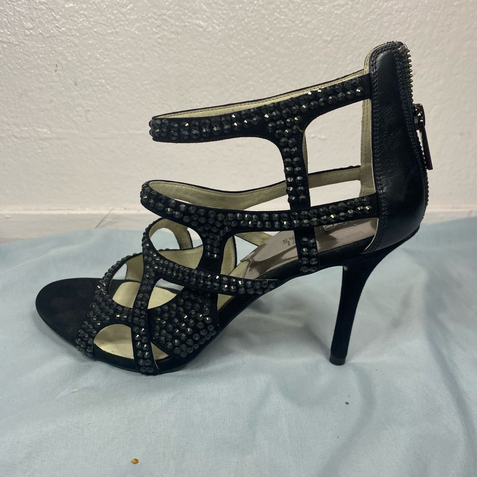 Michael Kors Michael Kors Shala Black Sandal Heels Womens Size 10 Size US 10 / IT 40 - 2 Thumbnail