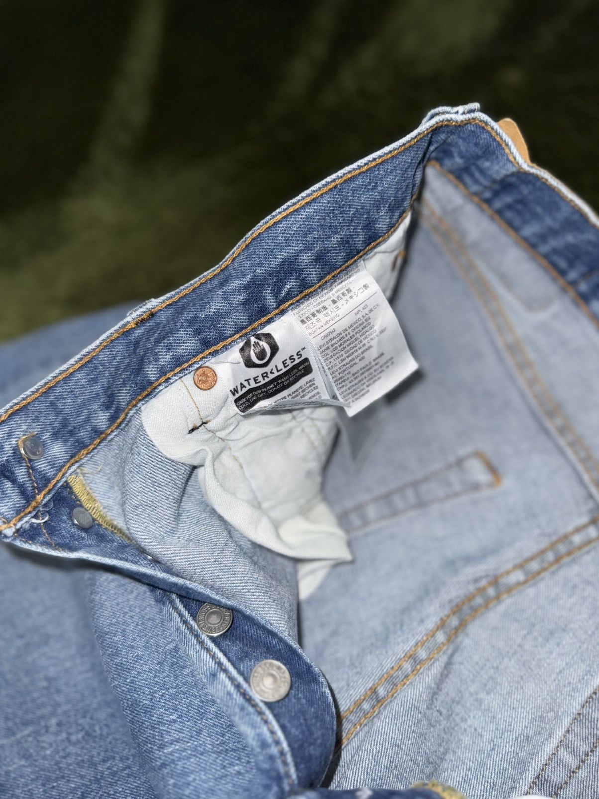 Levi's [W32/L30] Levi’s 501 Waterless Washed Denim pants indigo Size US 32 / EU 48 - 4 Thumbnail