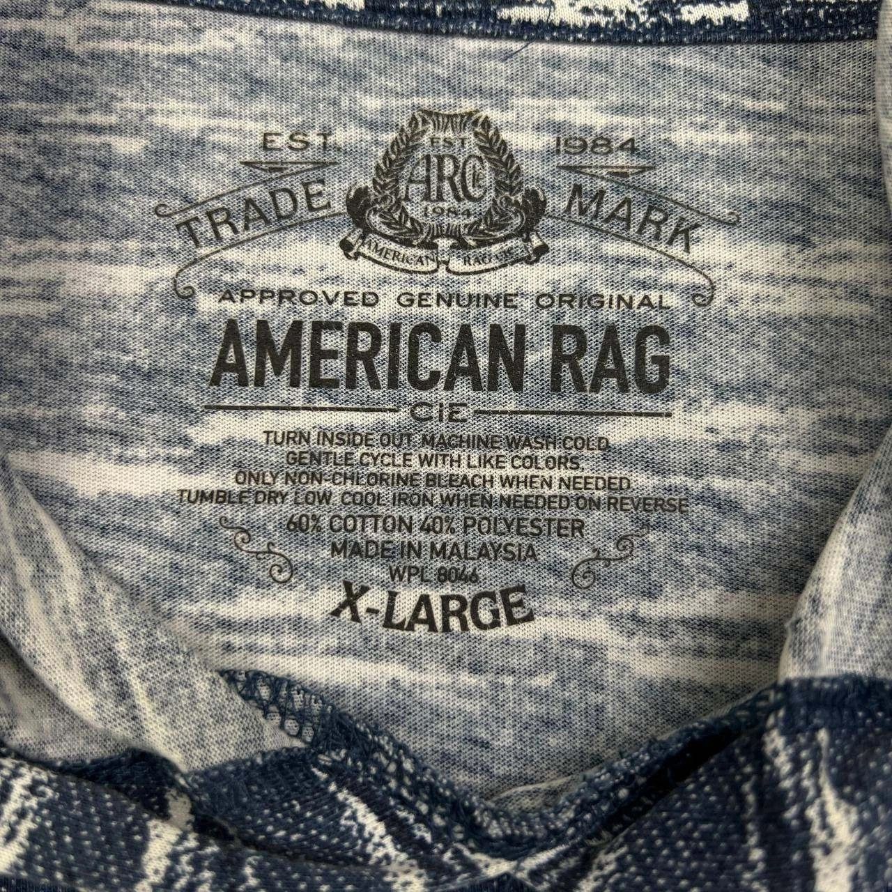 American Rag American Rag Hoodie Men Striped Pullover Long Sleeve XL Size US XL / EU 56 / 4 - 6 Thumbnail
