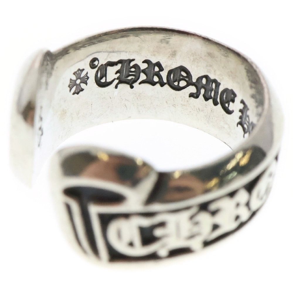 Chrome Hearts Scroll Label Silver Ring BCA413