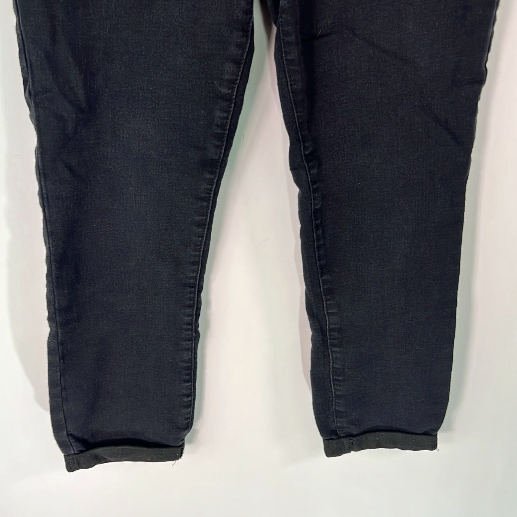 Vintage NO Boundaries NOBO Womens Black Low Rise Pull On Jeggings Jeans M 8-10 Size 32" / US 10 / IT 46 - 5 Thumbnail