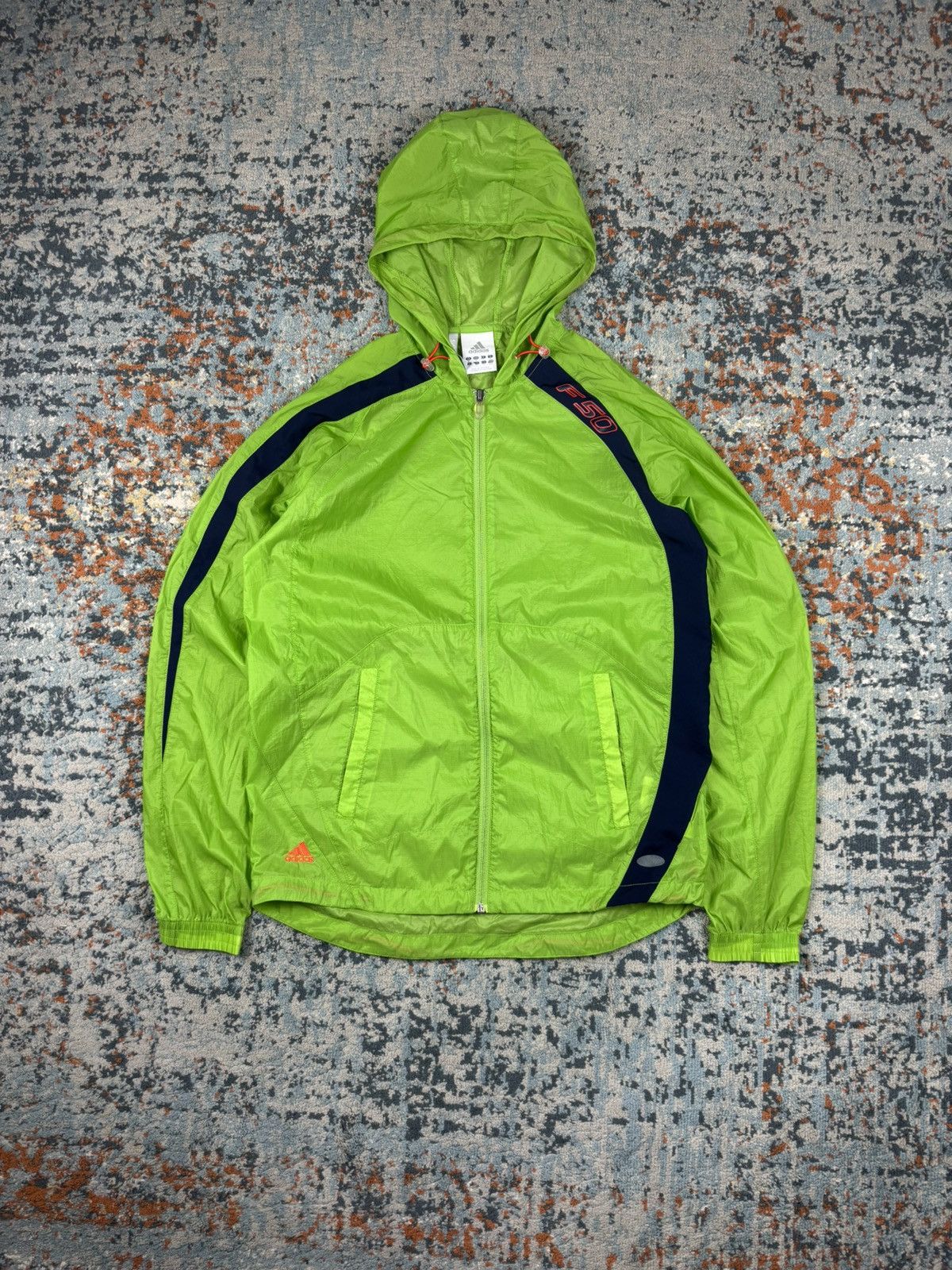 Adidas Vintage 00s Adidas F50 translucent windbreaker blokecore y2k Size US M / EU 48-50 / 2 - 1 Thumbnail