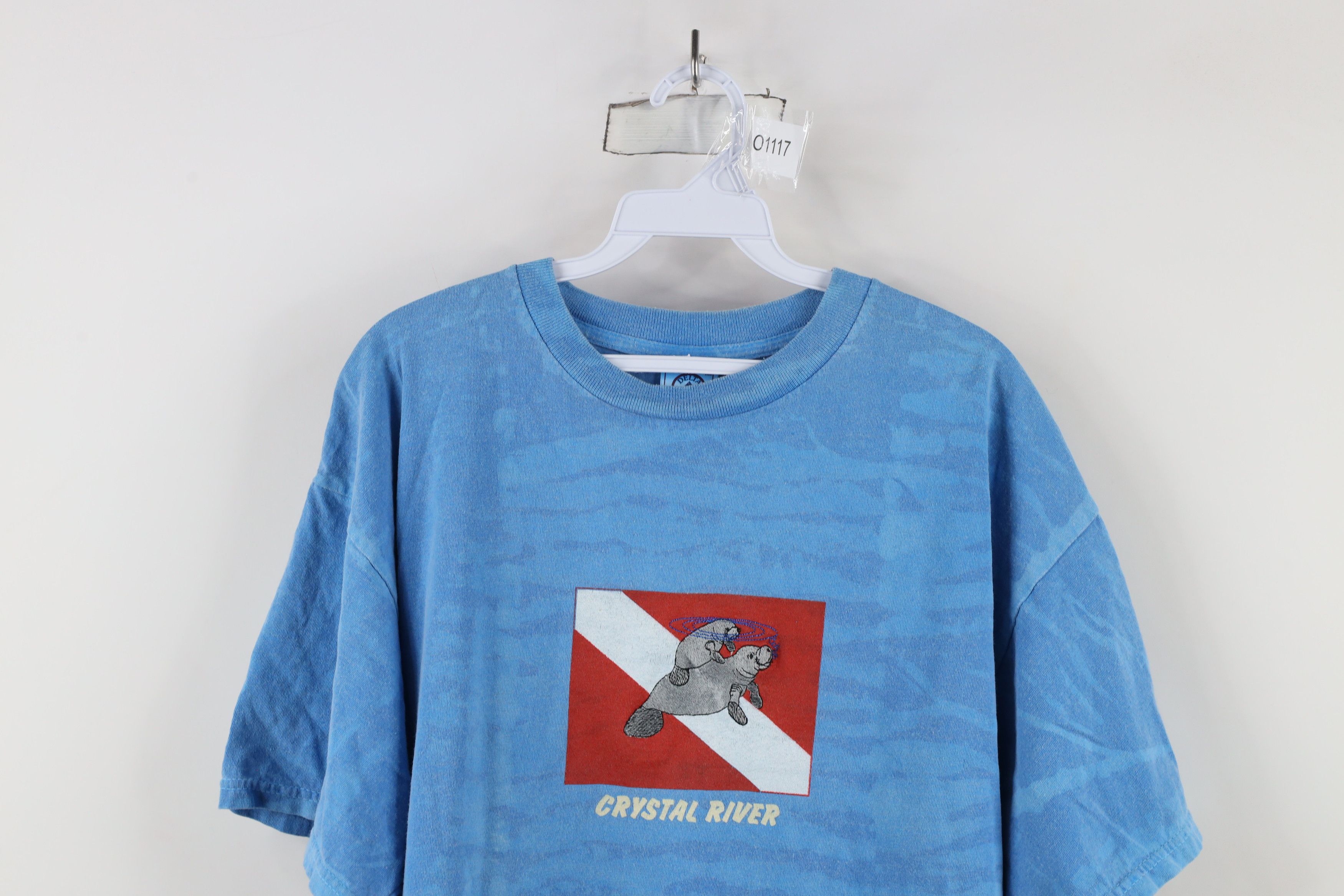Vintage Vintage 90s Streetwear Wash Manatee Short Sleeve T-Shirt Size US XL / EU 56 / 4 - 2 Thumbnail