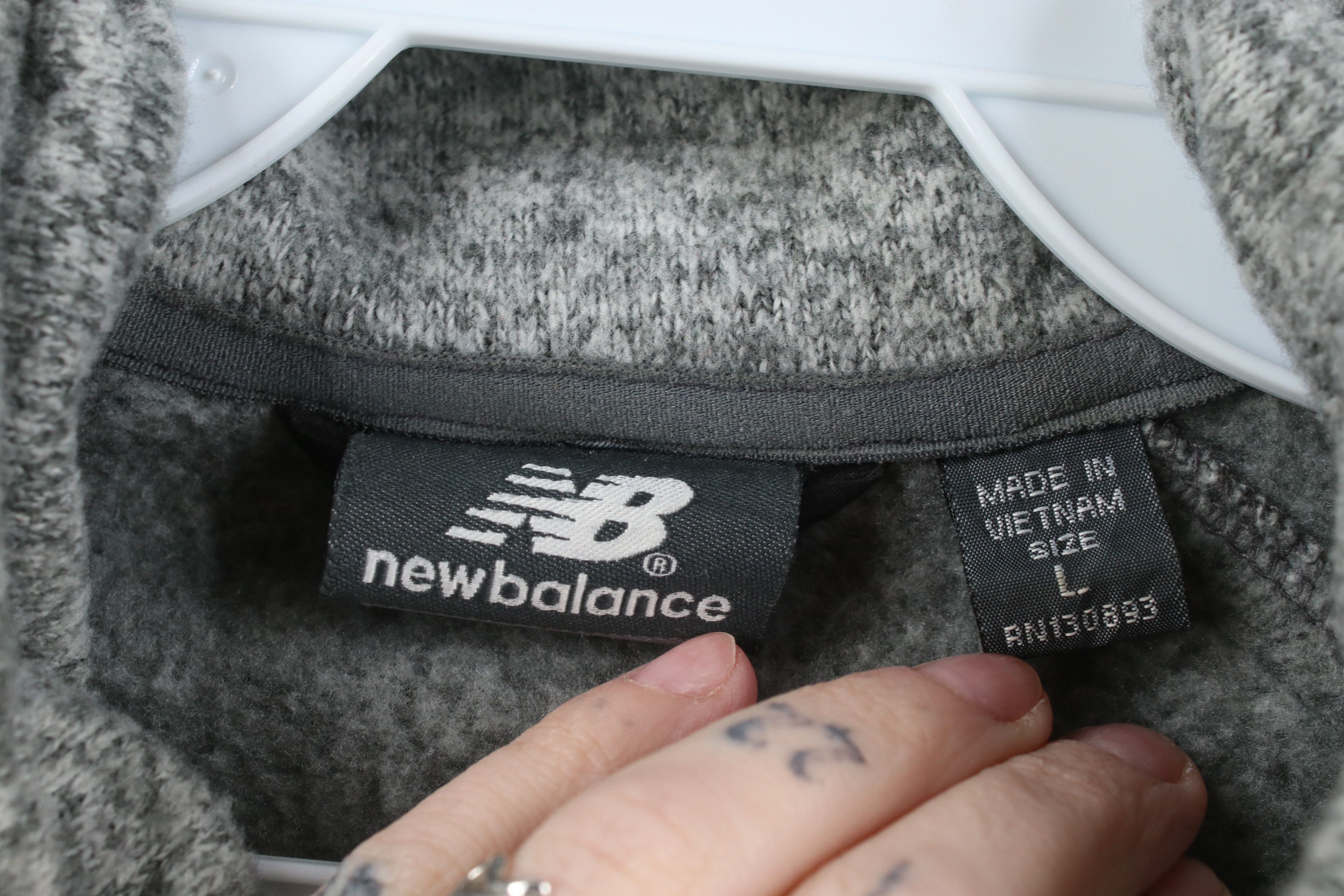 New Balance Vintage New Balance Sweater Full Zip Jacket Swacket Gray Size US L / EU 52-54 / 3 - 8 Thumbnail