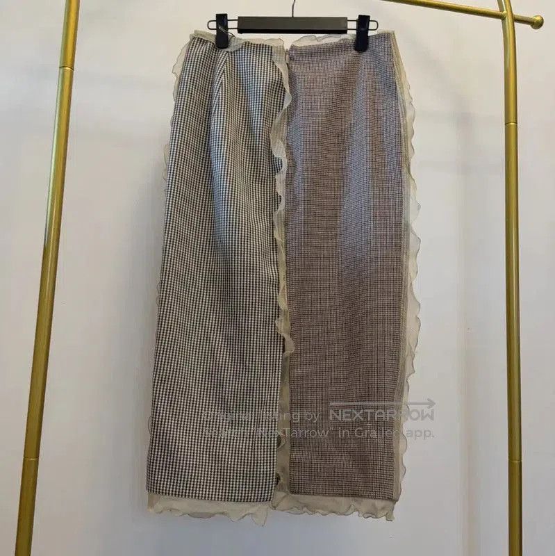 Fendi Fendi Brown Cotton Blend Midi Skirt . Size 23" - 2 Thumbnail