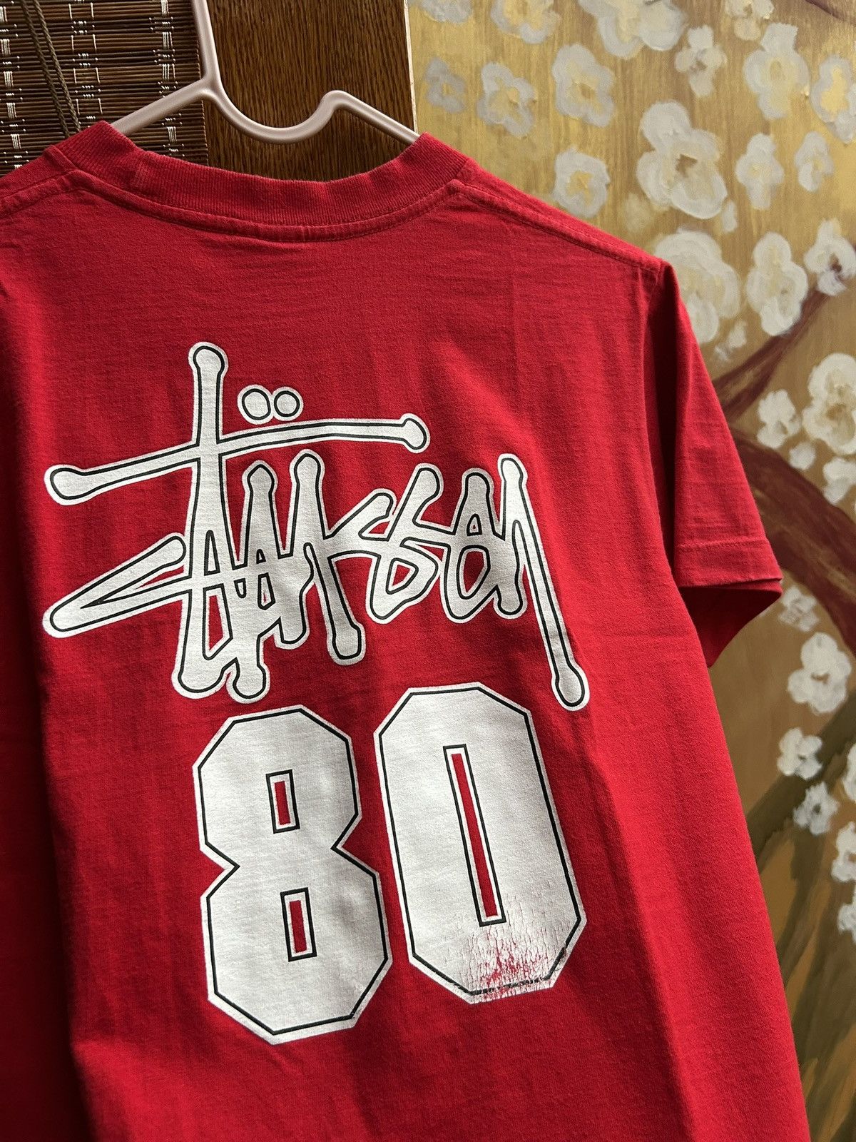 Stussy Vintage 90s Stussy 80 Logo Red Tee Made In USA Size XS Size US XS / EU 42 / 0 - 4 Thumbnail
