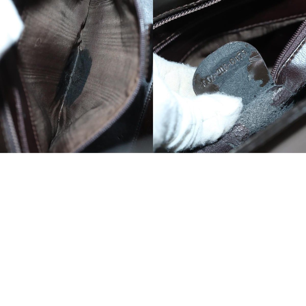 Gucci GUCCI Hand Bag Patent Leather Brown Size ONE SIZE - 13 Thumbnail