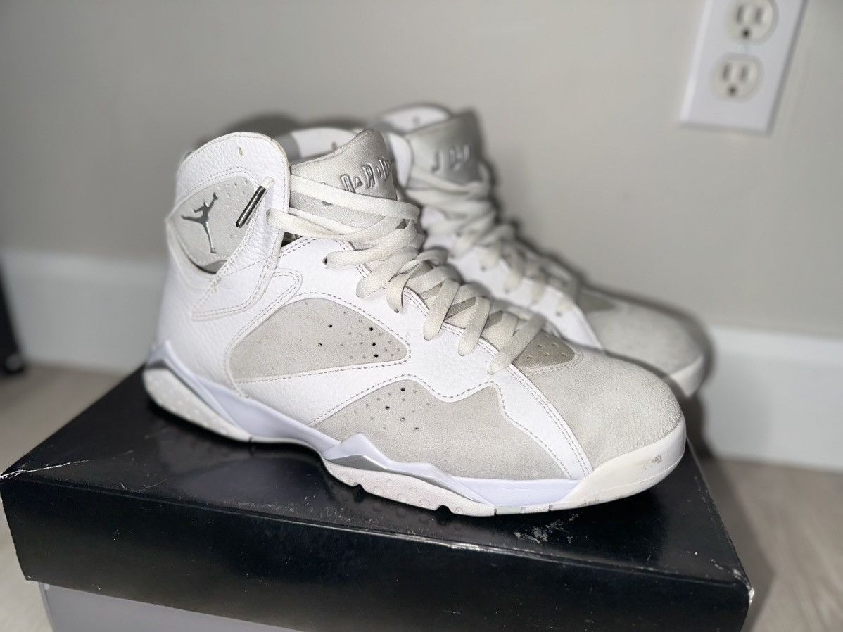 image of Jordan Brand 7 Retro Pure Platinum Shoes, Men's (Size 11)