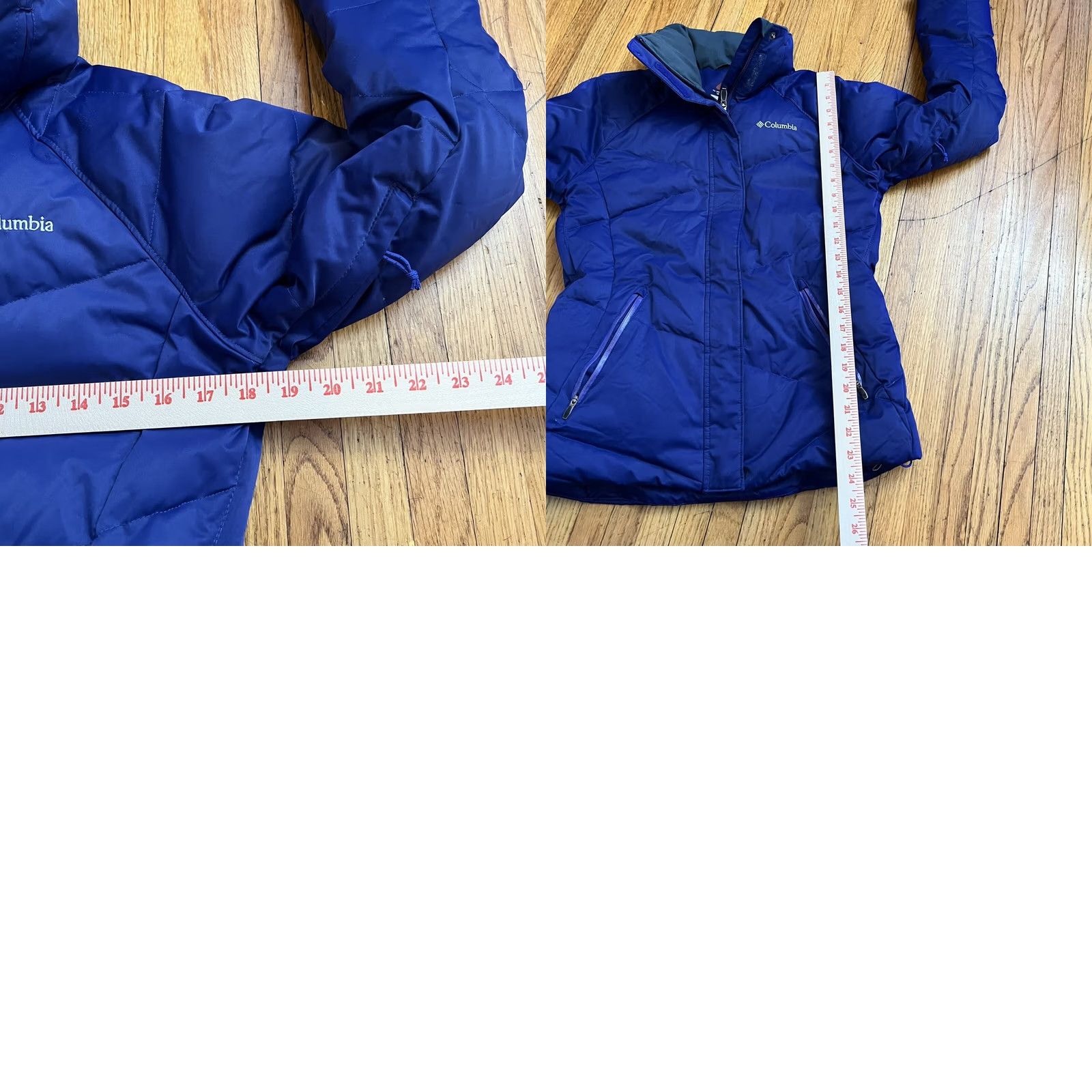 Vintage Columbia Omni Heat Down Jacket Coat Purple Winter Duck Snow Ski Womens Small Regular Short Sleeve Zip Puffer Coat Size S / US 4 / IT 40 - 8 Thumbnail