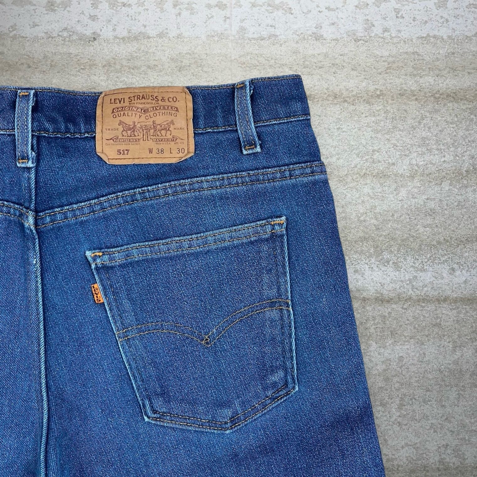 Levi's Vintage 90s Orange Tab Levis Jeans 38x30 Bootcut Dark Wash Size US 38 / EU 54 - 3 Thumbnail