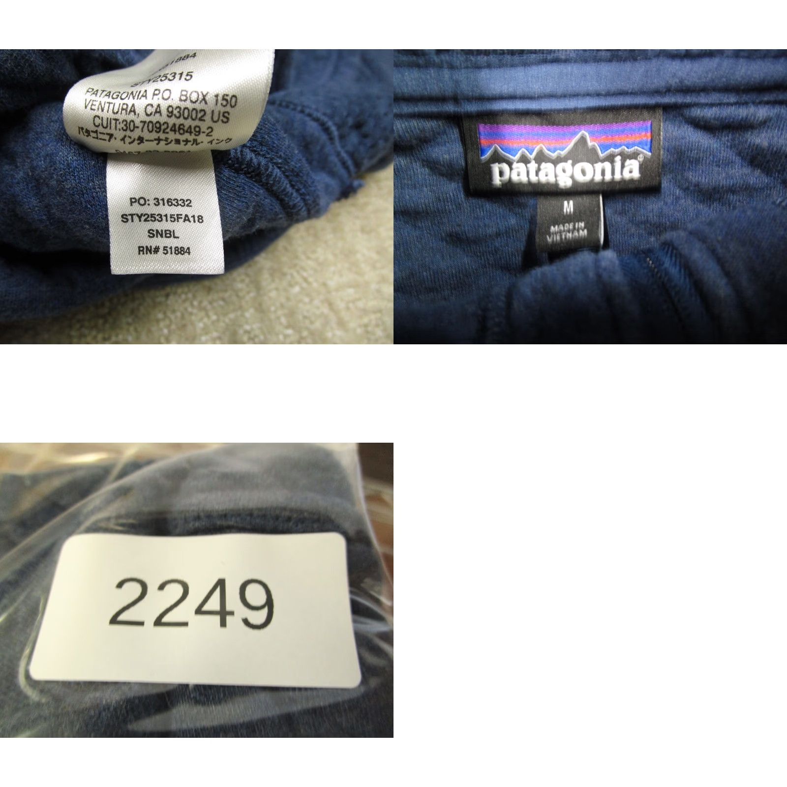 Patagonia Patagonia Hoodie Women Medium Blue Quilted Full Zip Logo Outdoor Cotton Size M / US 6-8 / IT 42-44 - 8 Thumbnail