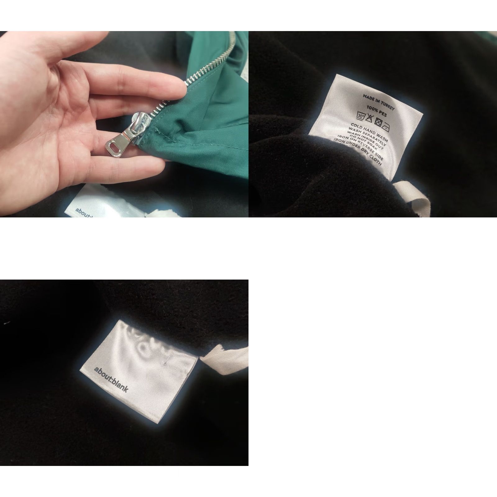 About:Blank About :blank Design Men's Box Logo Cropped Jacket Epsom Green Size US XS / EU 42 / 0 - 10 Thumbnail