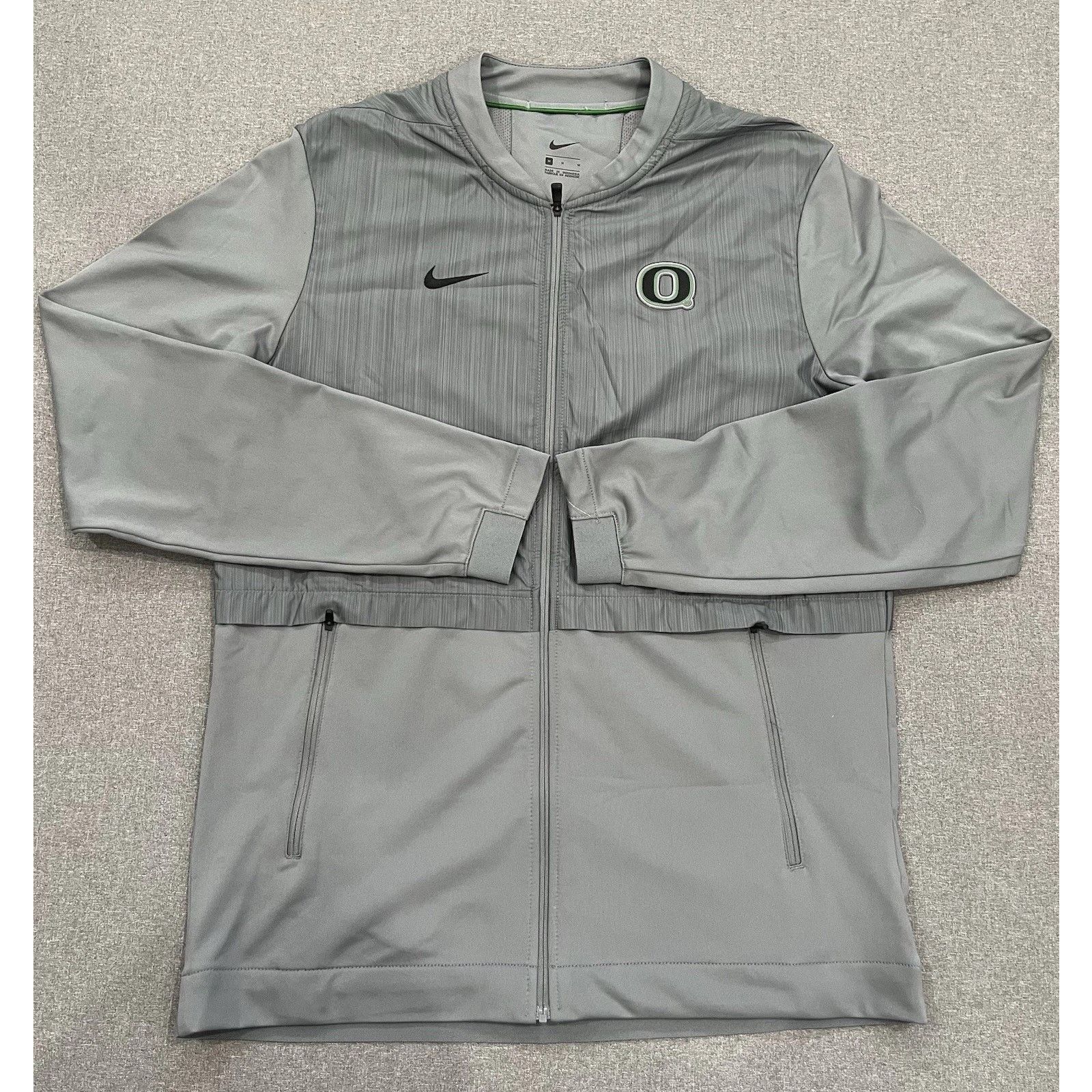 Nike Nike Oregon Ducks Jacket Mens Medium M Grey Full Zip Bomber Size US M / EU 48-50 / 2 - 1 Thumbnail