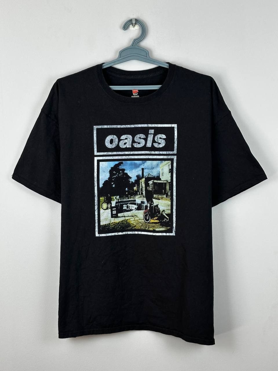 Band Tees Vintage Oasis Band Definitely Maybe Brit rock T Shirt Rare Size US XXL / EU 58 / 5 - 2 Thumbnail