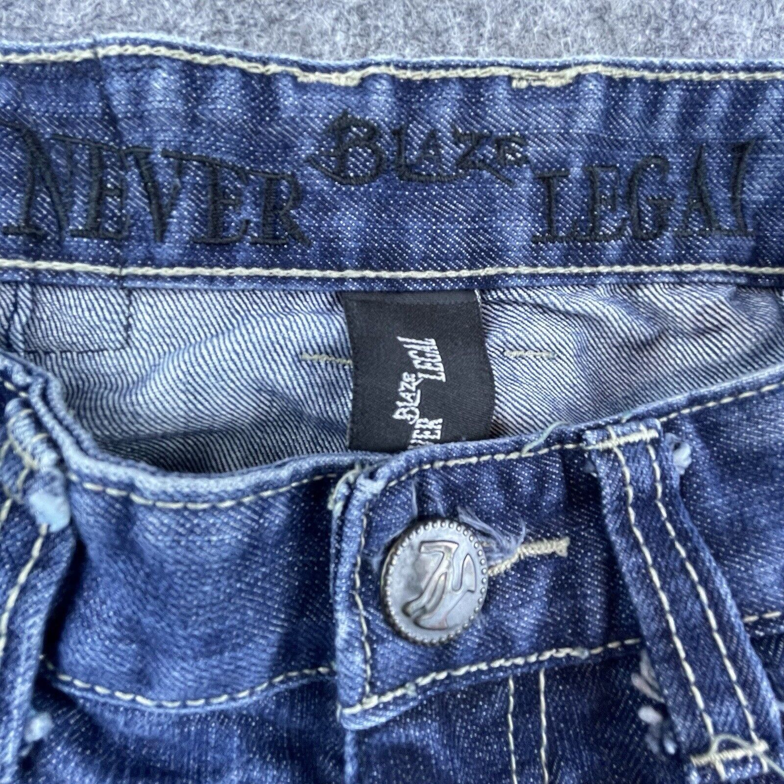 Blaze Blaze Jeans 30 Never Legal Riding Cowboy Straight Western Size US 30 / EU 46 - 4 Thumbnail