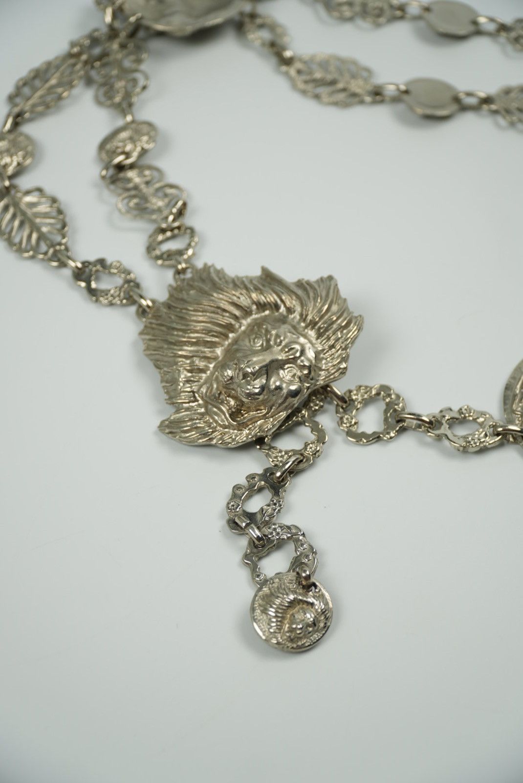 Versace Archive Versus Versace Silver Lion Head Body Jewelry Size ONE SIZE - 4 Thumbnail