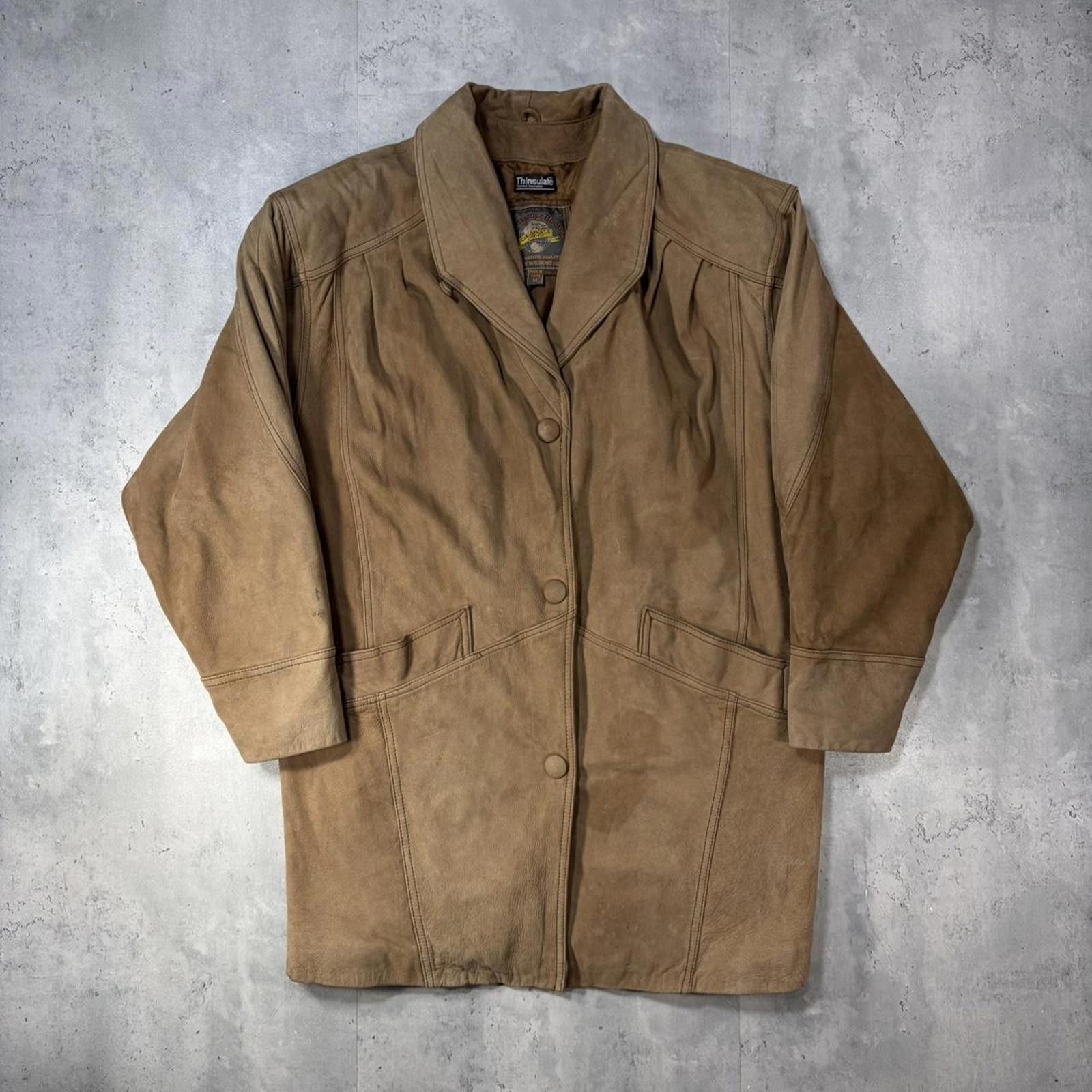 Wilsons Leather Vintage Tan Adventure Bound By Wilsons Leather Coat Size US M / EU 48-50 / 2 - 1 Thumbnail