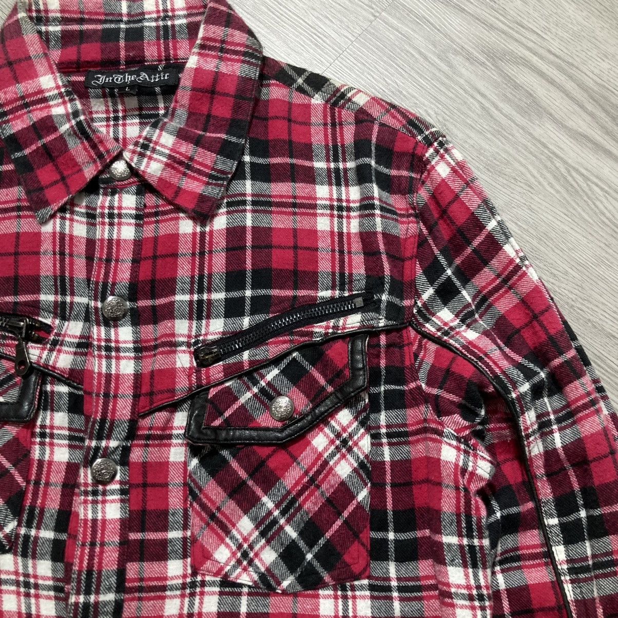 In The Attic 2000s In The Attic Plaid Flanel Button Shirt Punk Lgb Style Size US M / EU 48-50 / 2 - 5 Thumbnail