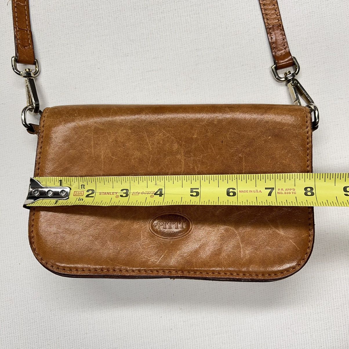 Vera Pelle × Vintage VTG Vera Pelle Leather Bag Brown Crossbody Purse Strap Size ONE SIZE - 23 Thumbnail