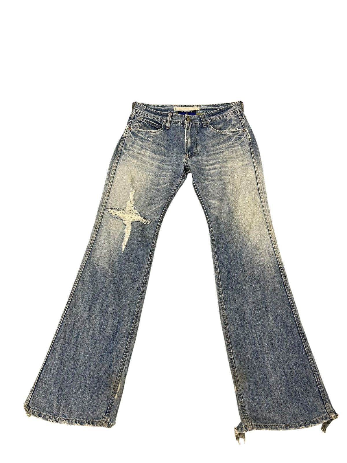 Paul Smith Flare Jeans R Newbold Paul Smith Faded Distres Boot Cut 1🟦9 Size US 32 / EU 48 - 2 Thumbnail
