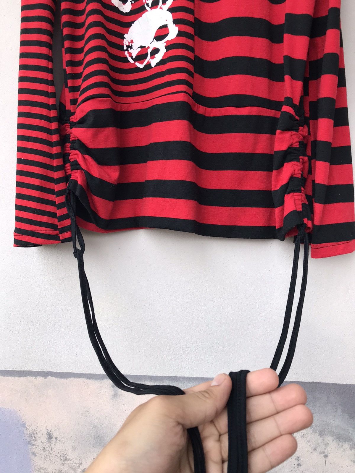Japanese Brand DRUG HONEY RAVE PUNK SEDITIONARIES STRIPES LONGSLEEVE TEE Size L / US 10 / IT 46 - 8 Thumbnail