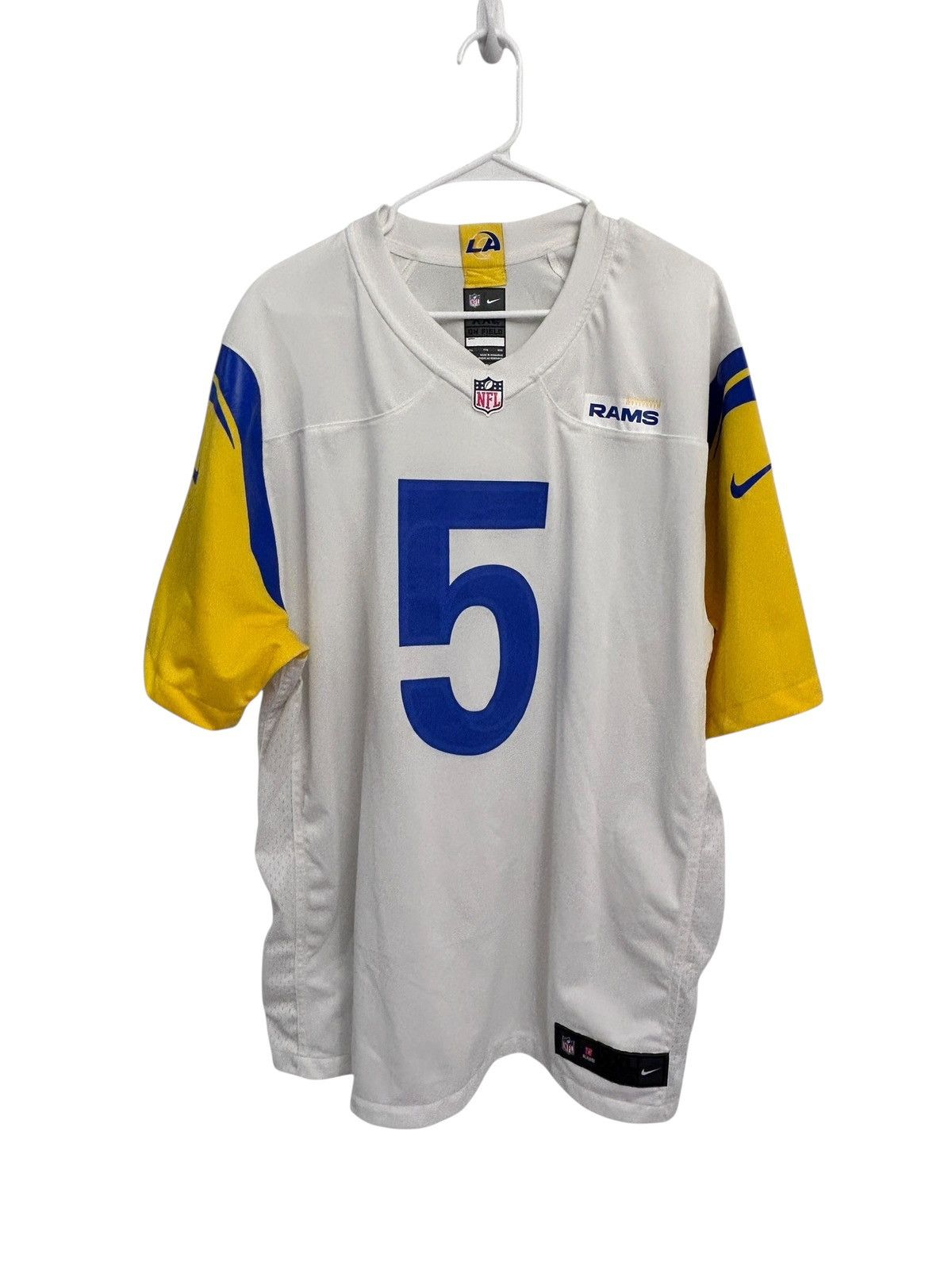 Nike Jalen Ramsey Los Angeles Rams Nike Vapor Limited Jersey XXL Size US XXL / EU 58 / 5 - 1 Thumbnail