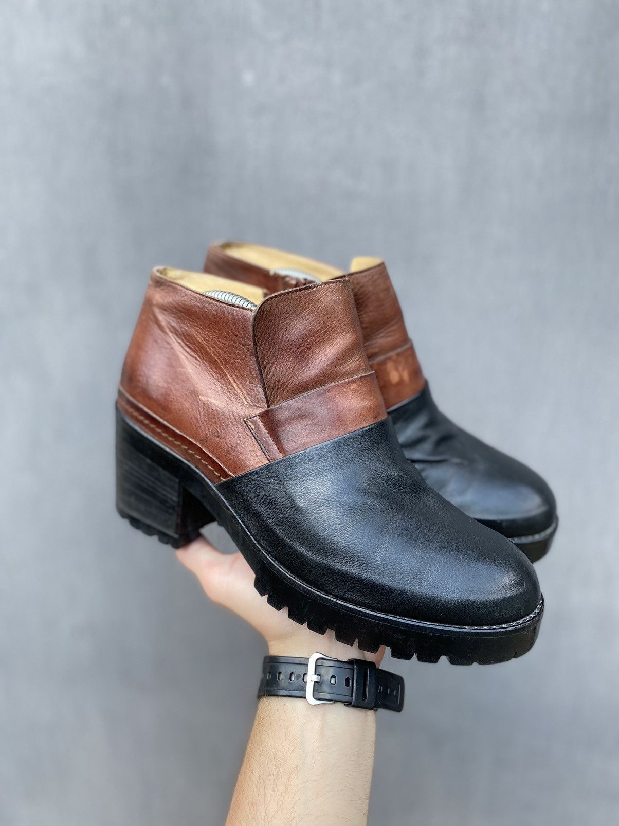 Maison Margiela Maison Martin Margiela MM6 leather ankle Boots size 40 Size US 9 / IT 39 - 1 Thumbnail