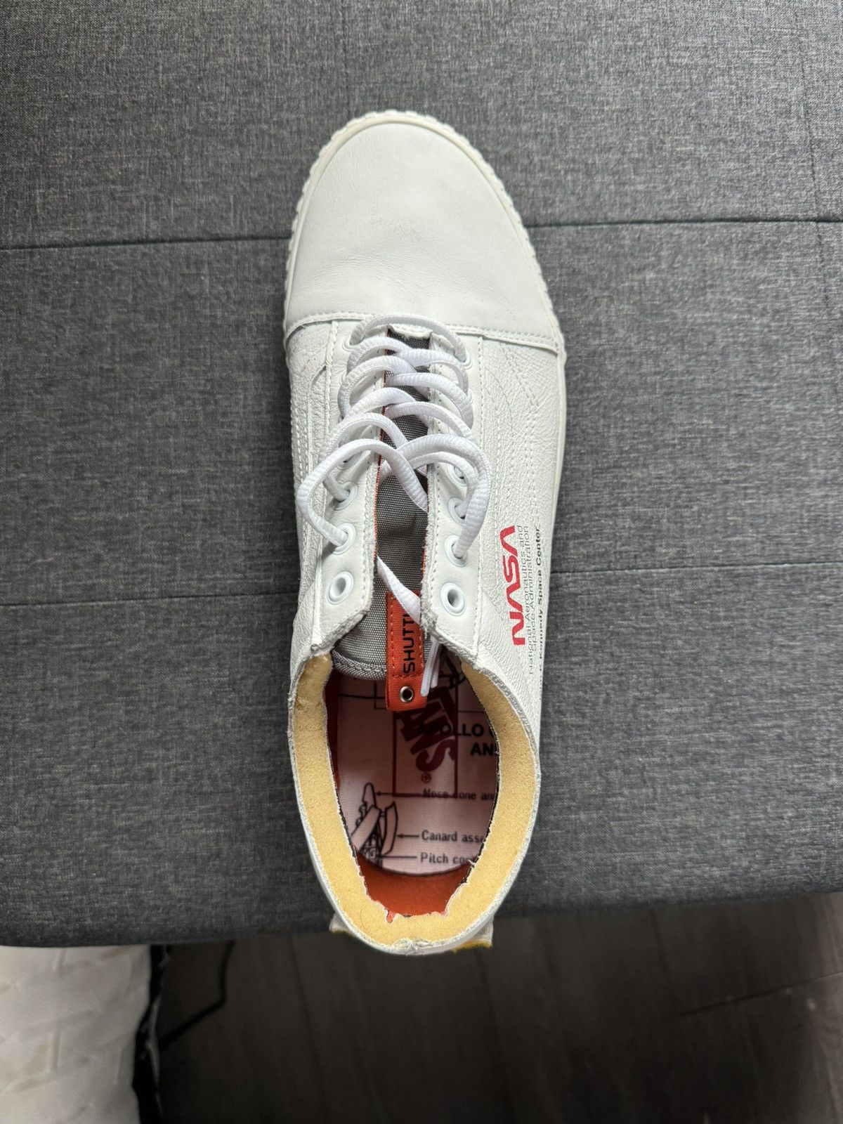 Van Vans Old Skool NASA Space Voyager True White Size US 12 / EU 45 - 3 Thumbnail