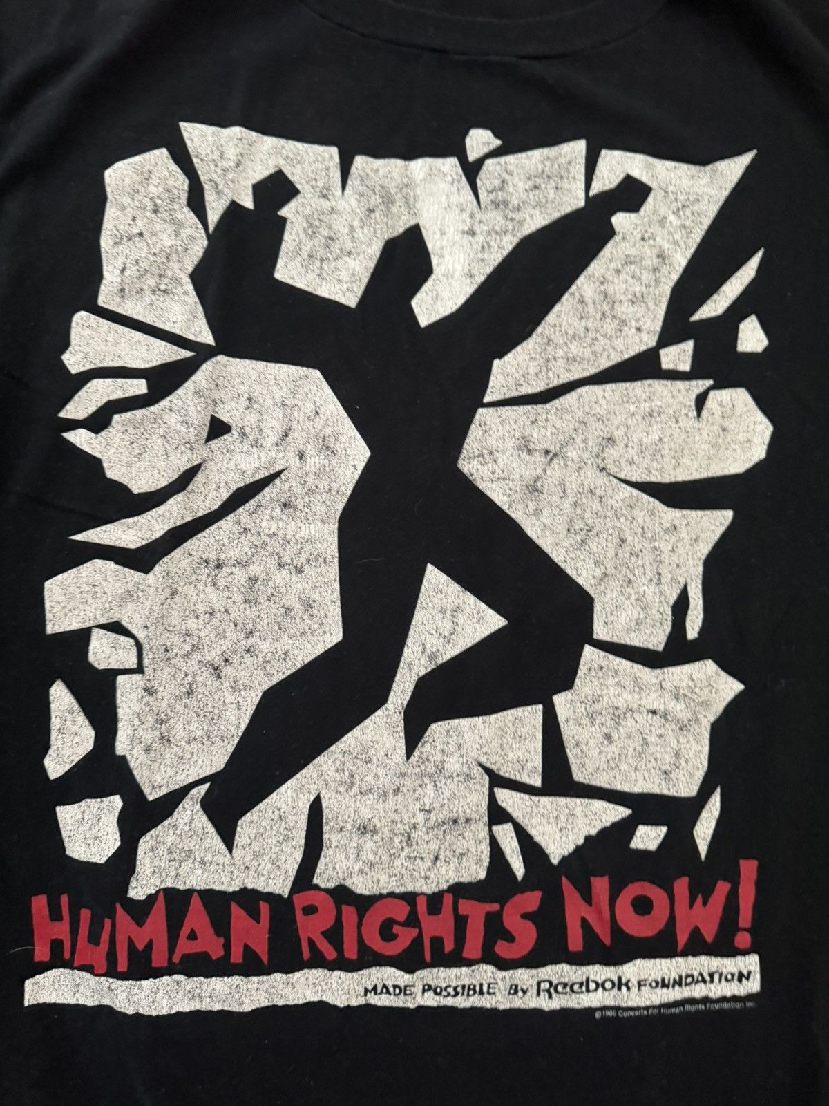 Reebok Human Rights Now! Reebok 1988 World Tour Concert Tee Large Size US L / EU 52-54 / 3 - 13 Thumbnail