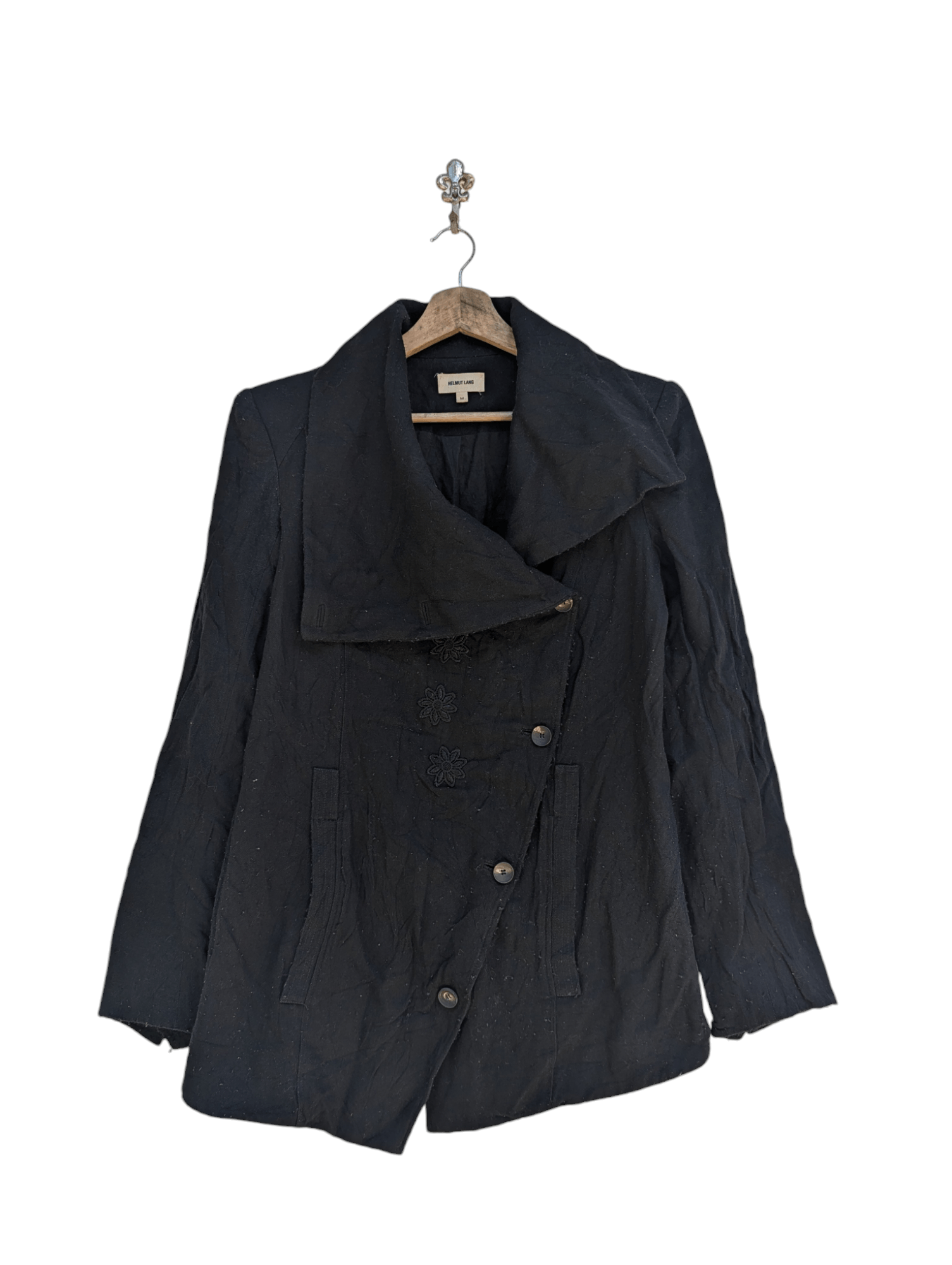 Helmut Lang HELMUT LANG FLOWER TURTLE NECK JACKET Size M / US 6-8 / IT 42-44 - 2 Thumbnail