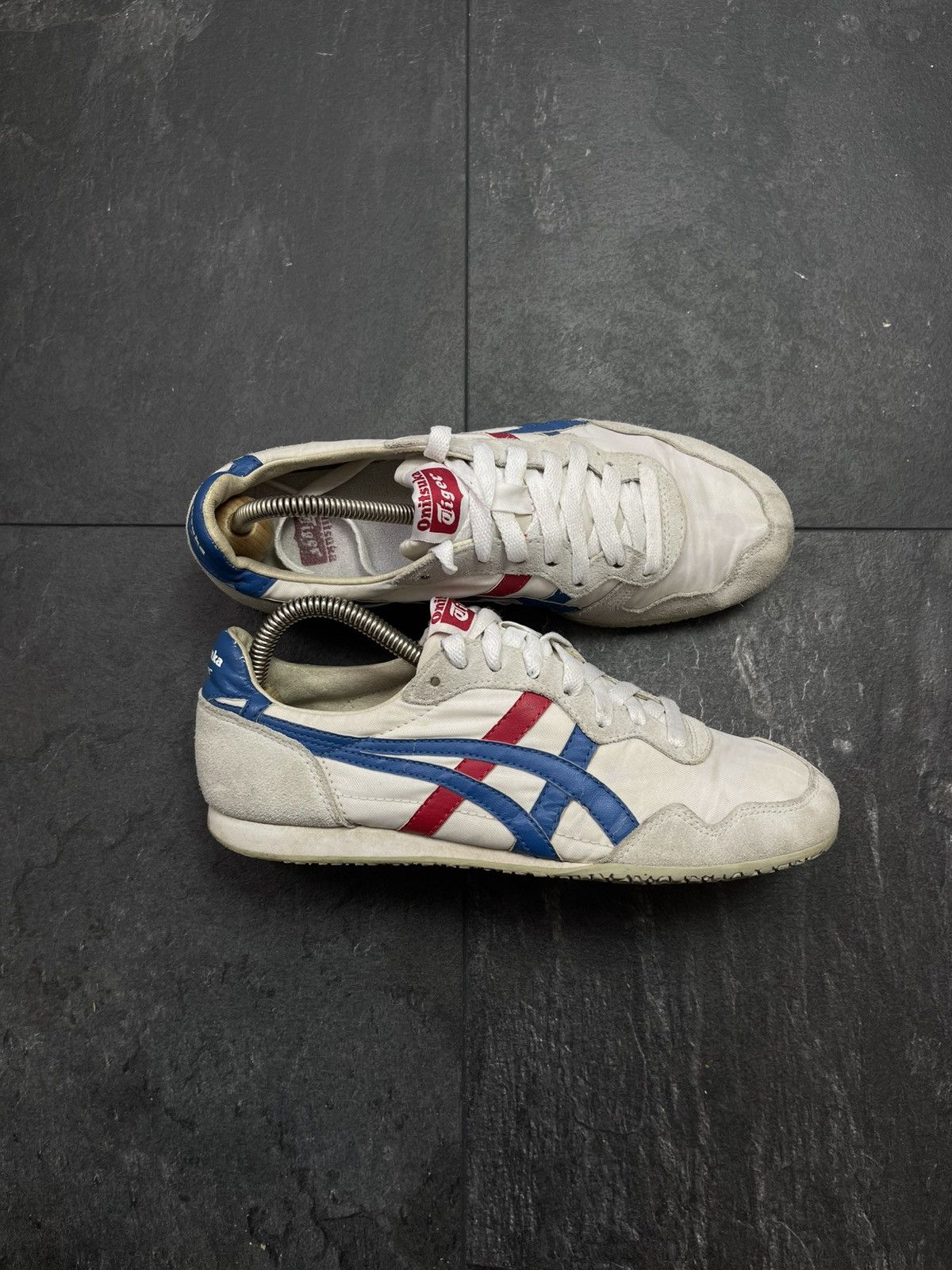 Asics Vintage ASICS Tiger Onitsuka Navy Sneakers Size US 5.5 / EU 38 - 1 Thumbnail