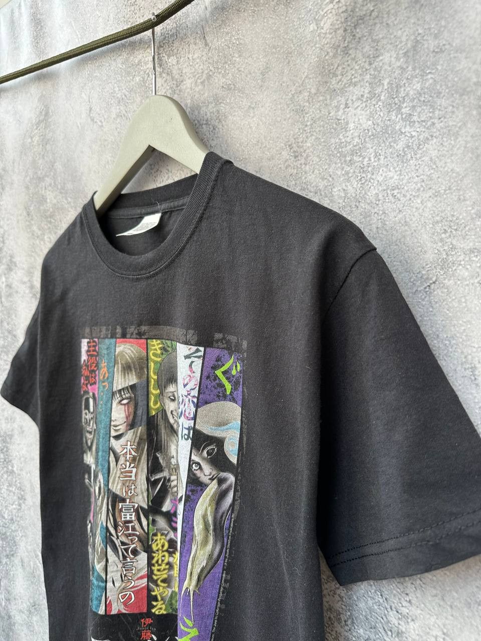 Anime JUNJI ITO ANIME T SHIRT JAPANESE HORROR MANGA ART Size US M / EU 48-50 / 2 - 6 Thumbnail