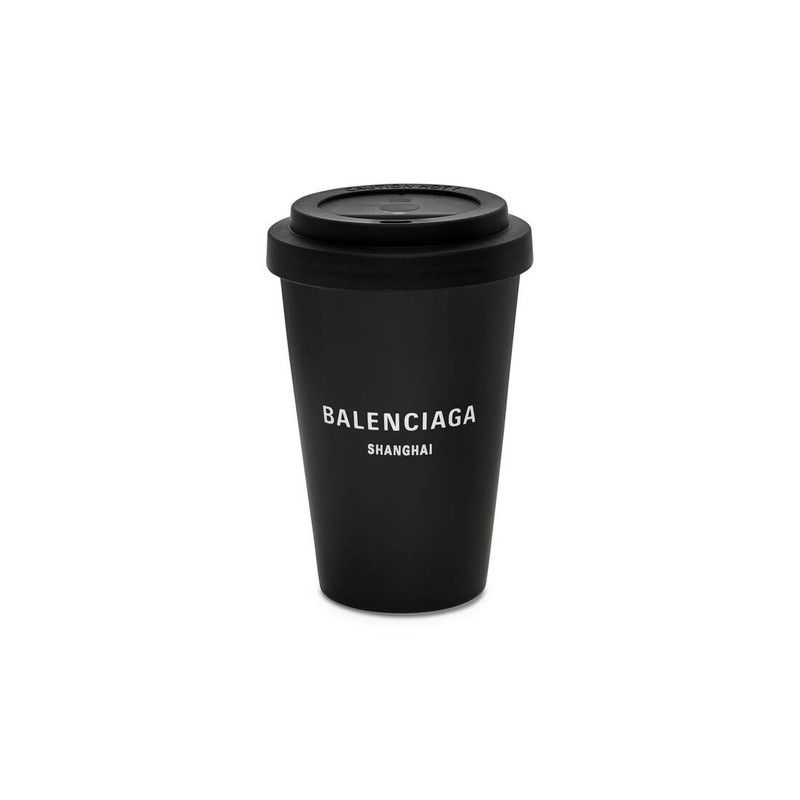 Balenciaga o1s1rm0226 Size: OS / Shanghai Coffee Cup In Black Size ONE SIZE - 1 Thumbnail