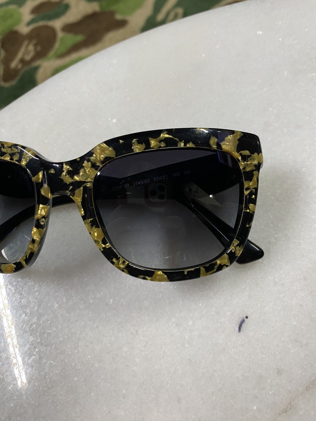 Designer × Dolce & Gabbana Dolce & Gabbana Women’s Gold Monogram Shades Size ONE SIZE - 4 Thumbnail