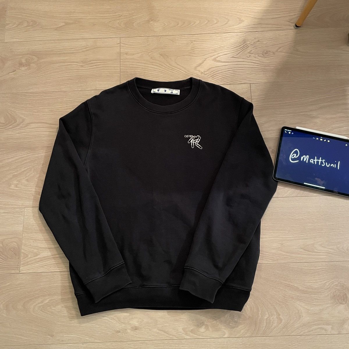 Off-White Off White Paperclip Crewneck Size US M / EU 48-50 / 2 - 1 Thumbnail