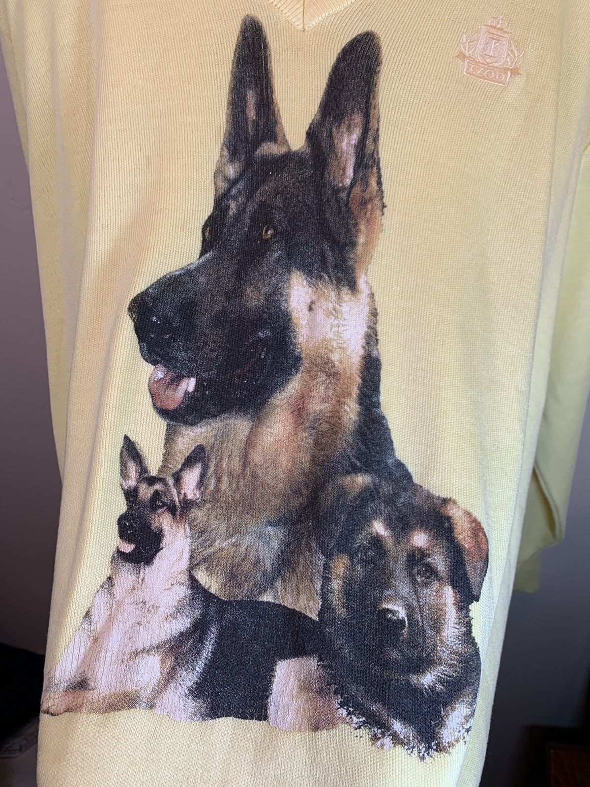 Izod × Vintage RARE* Vintage 80’s IZOD German Shepherd Knit Acrylic Sweater Size US L / EU 52-54 / 3 - 2 Thumbnail