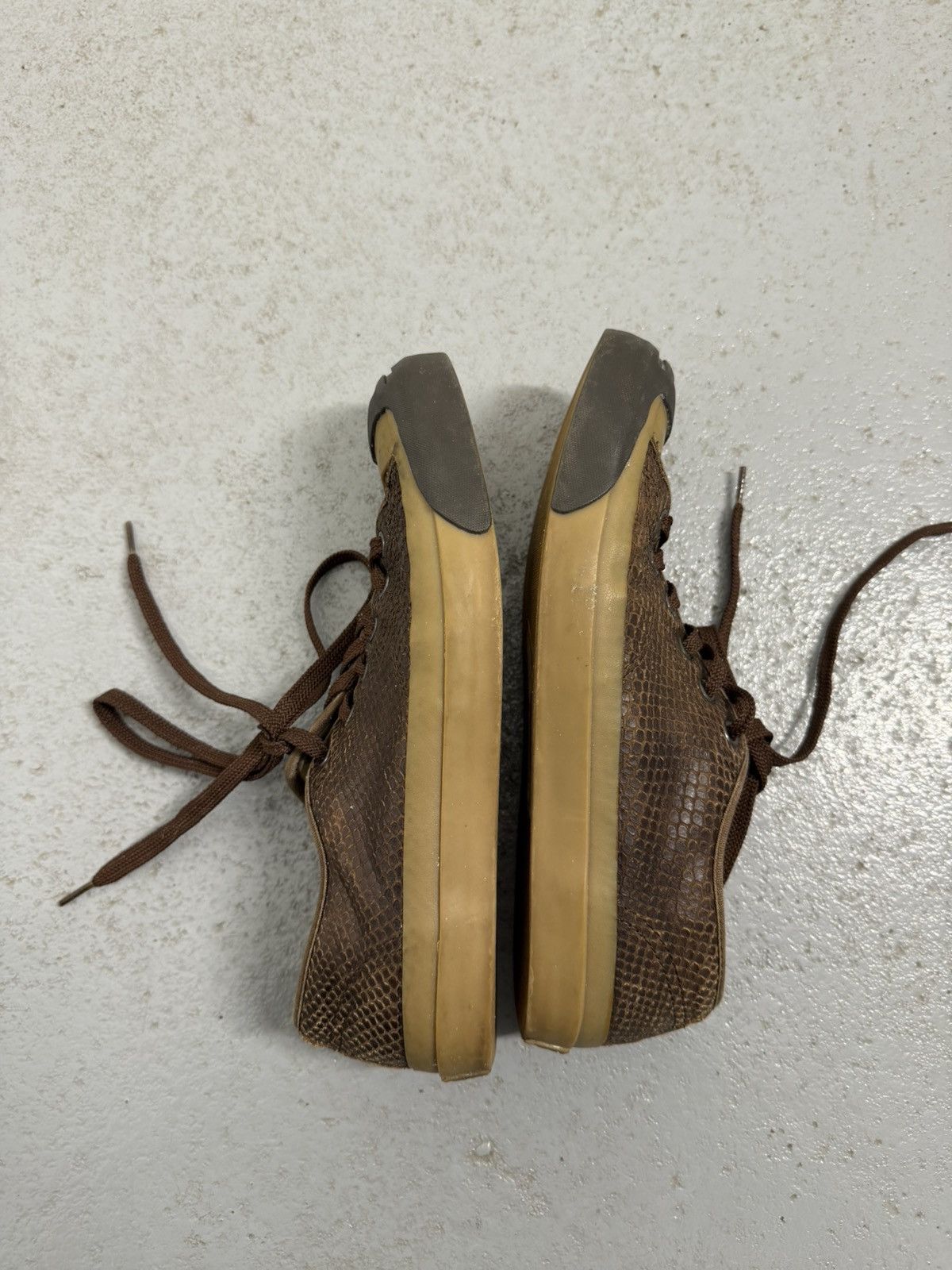 Converse × John Varvatos John Varvatos x Converse Snake Skin Leather Sneakers Size US 7 / EU 40 - 5 Thumbnail