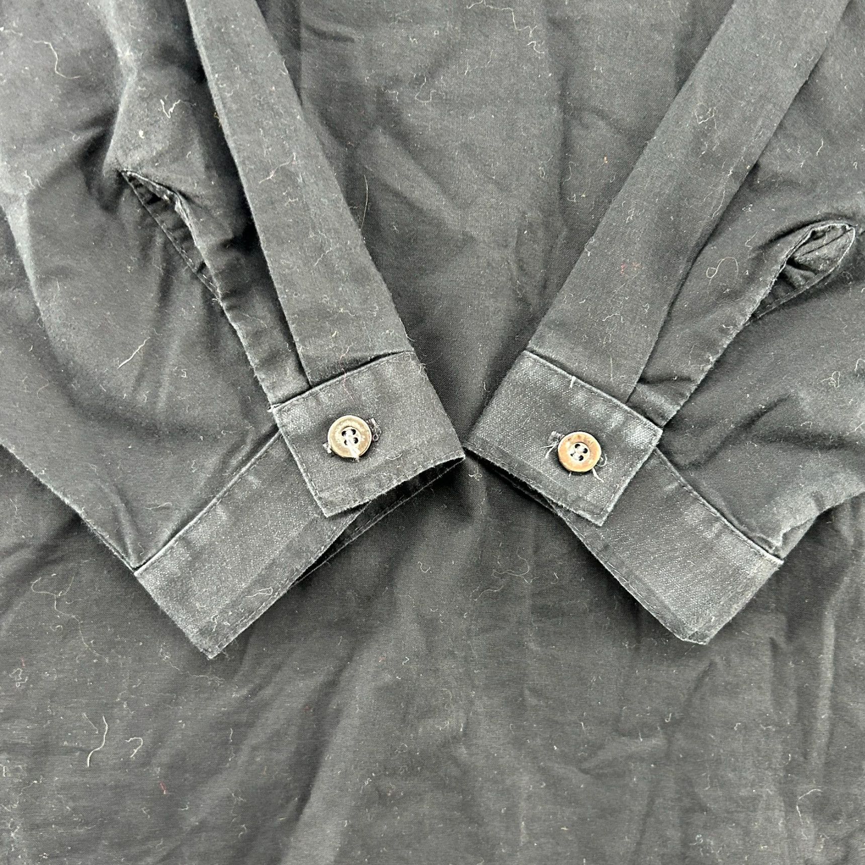 Vintage VINTAGE WAH Maker Shirt Mens L Black Long Sleeve Button Up Western Frontier USA Shirt Size US L / EU 52-54 / 3 - 3 Thumbnail