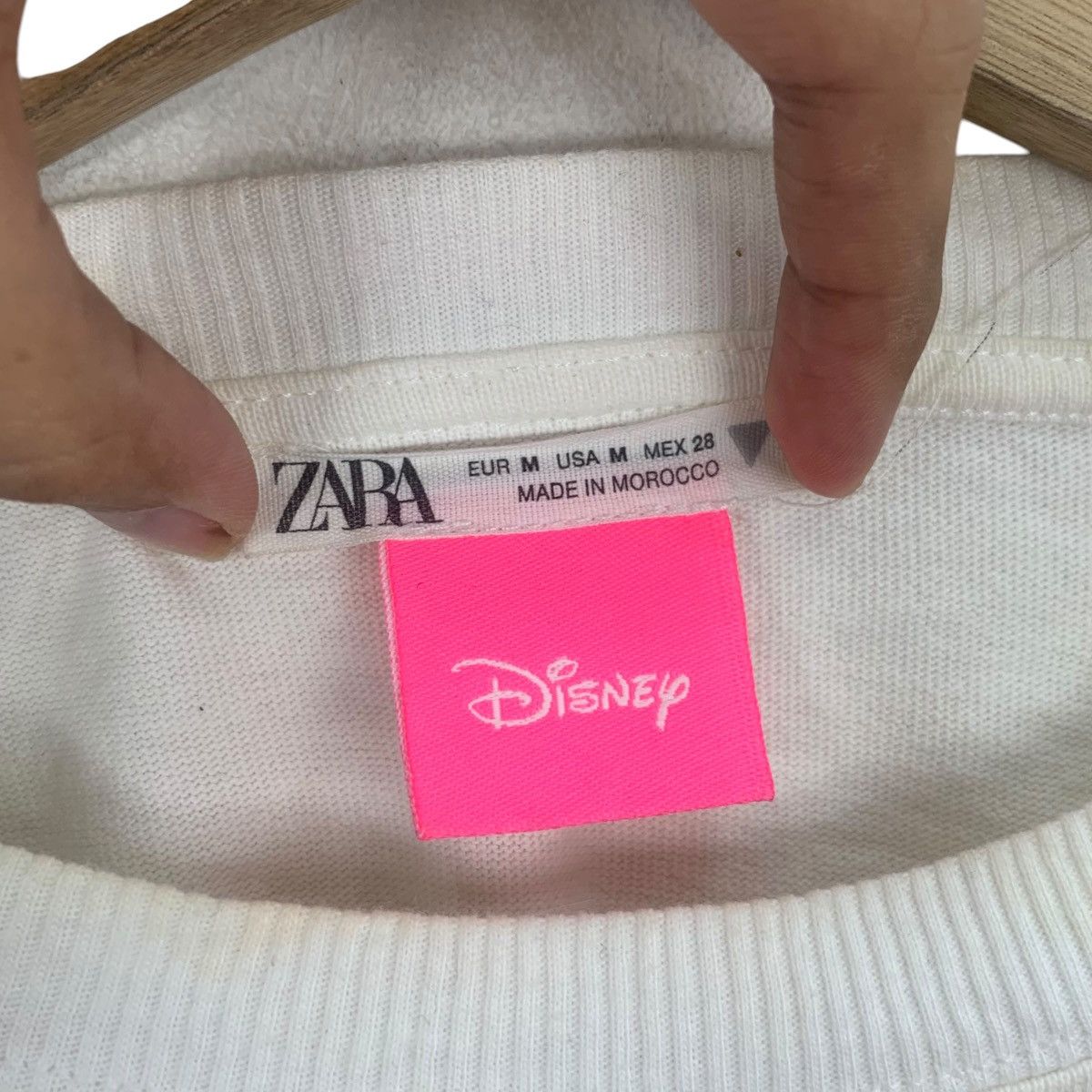 Zara ZARA x MICKEY MOUSE California Cropped Top Tee Shirt Size M / US 6-8 / IT 42-44 - 7 Thumbnail