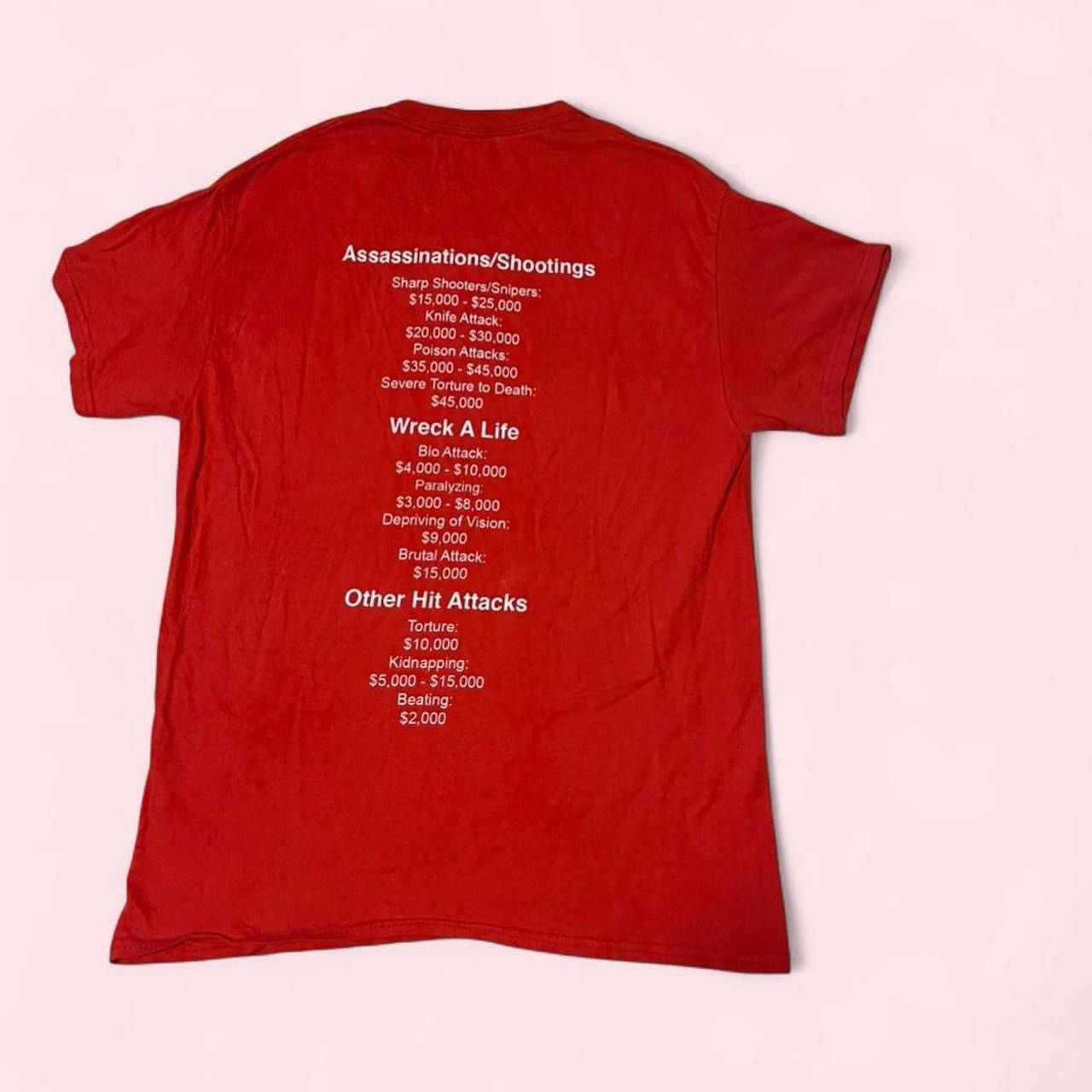 Antony Riddle 1st contract killers red tee Size US L / EU 52-54 / 3 - 2 Thumbnail
