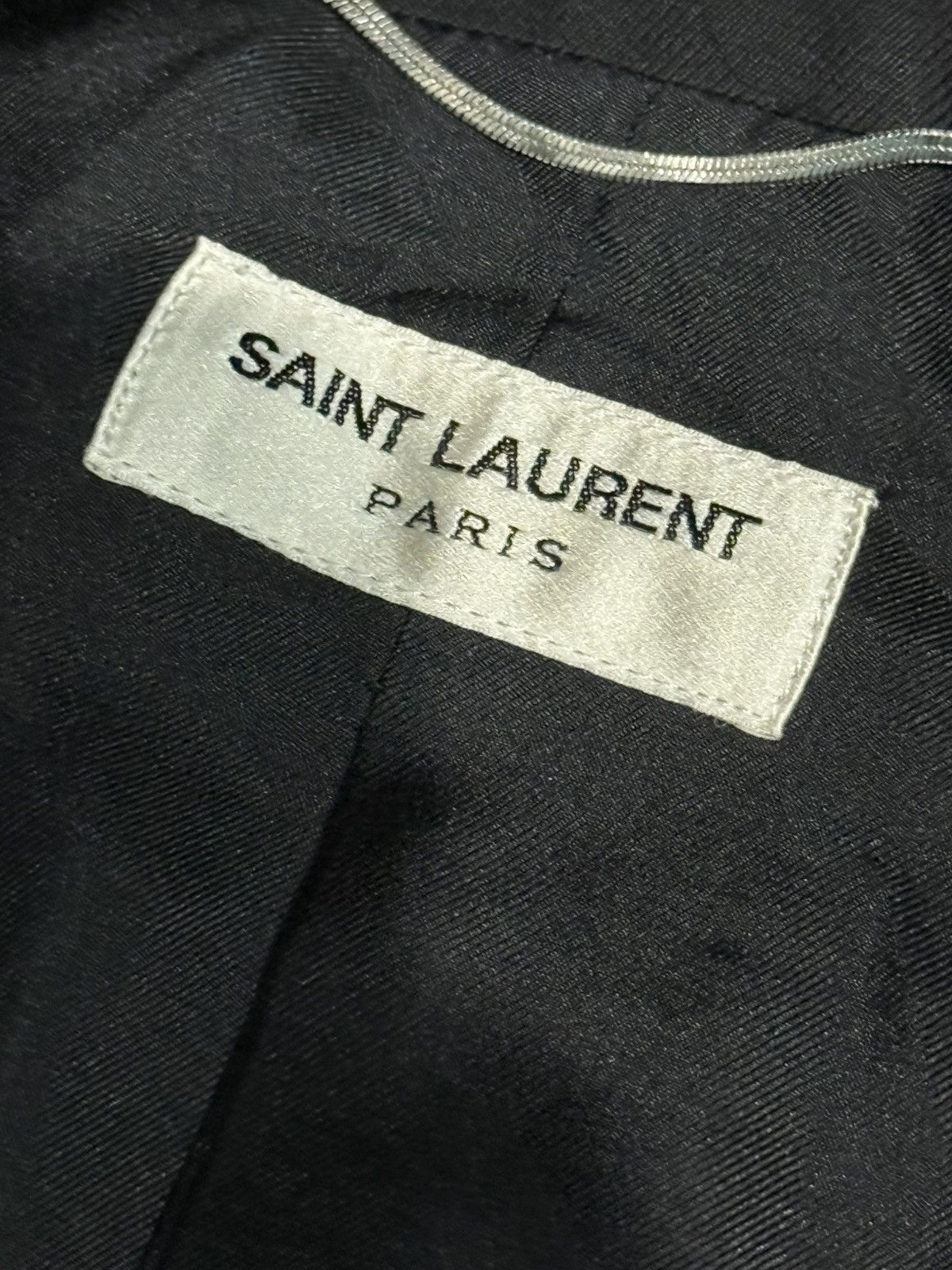 Hedi Slimane × Saint Laurent Paris Saint Laurent x Hedi Slimane SS14 3 Botton Black Suit Size 44R - 7 Thumbnail