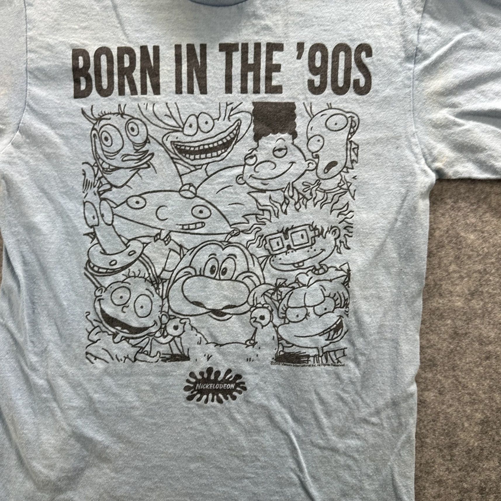 Nickelodeon VINTAGE Nickelodeon Shirt Rugrats Ren & Stimpy 90s Cartoon Tee Mens Small Blue Adult Small Size US S / EU 44-46 / 1 - 3 Thumbnail
