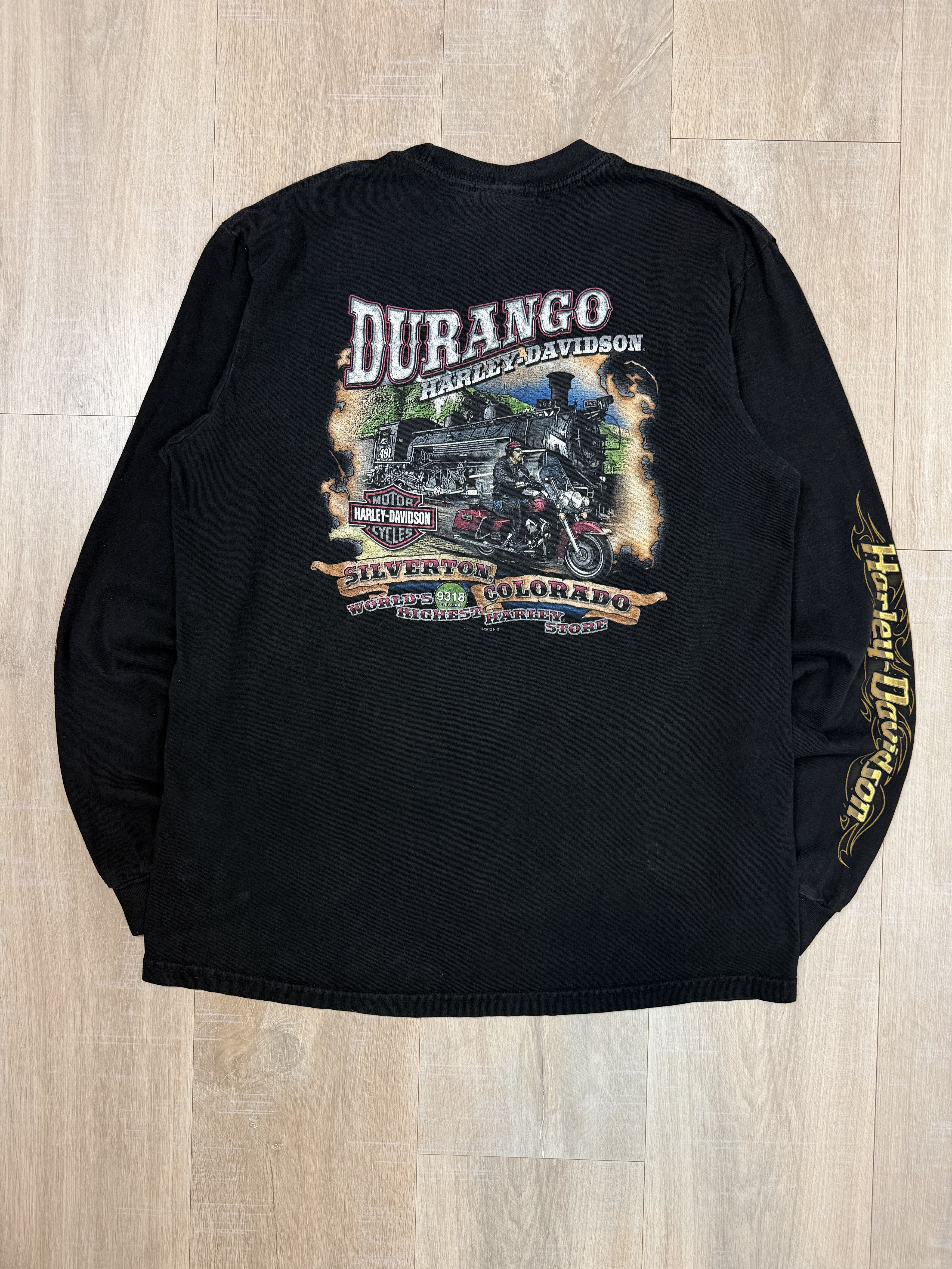 Harley Davidson Harley Davidson Eagles Durango Silverton Colorado Long Sleev Size US L / EU 52-54 / 3 - 9 Thumbnail