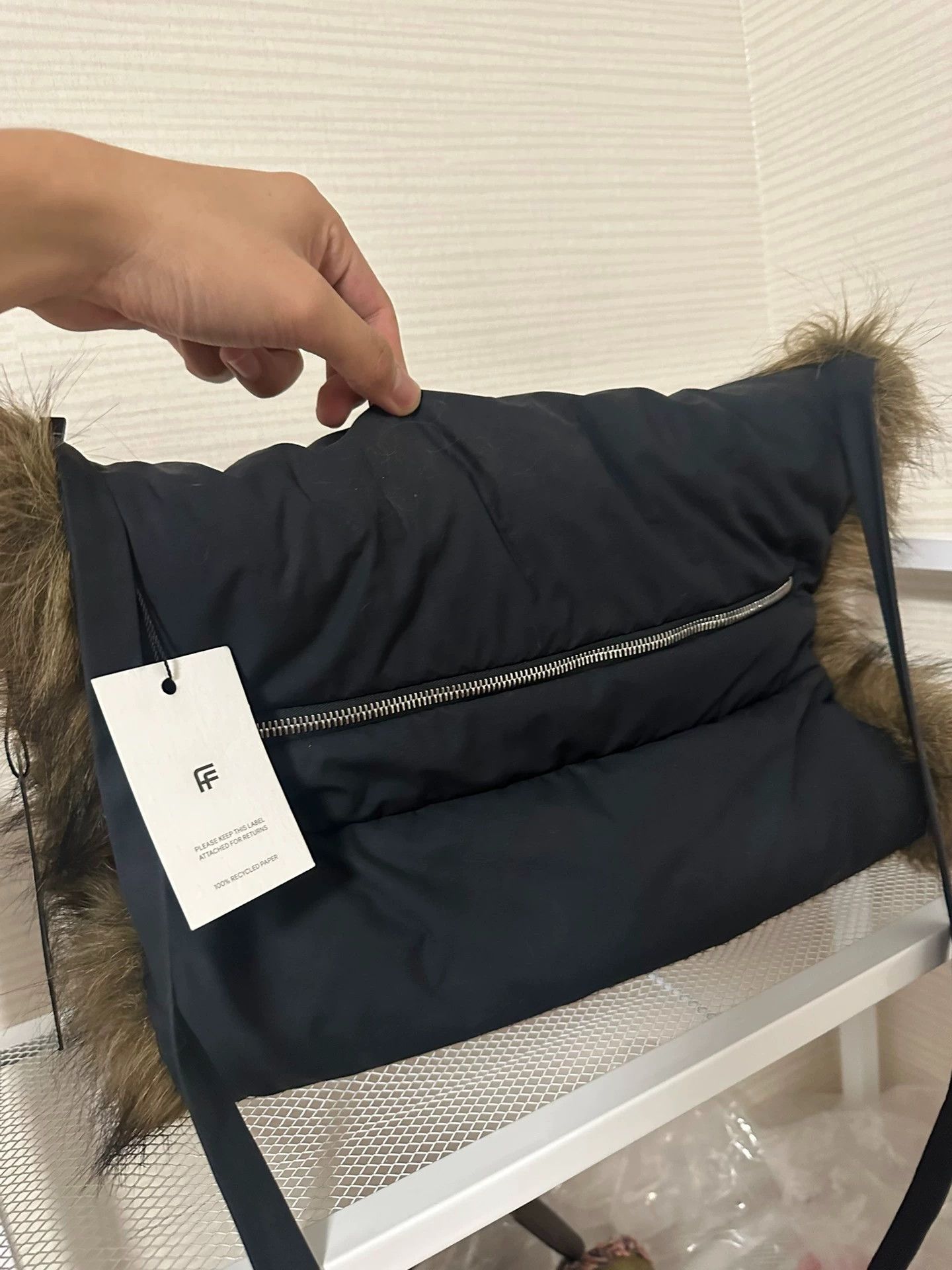Raf Simons Raf Simons 21aw down fur hand warmer bag Size ONE SIZE - 5 Thumbnail