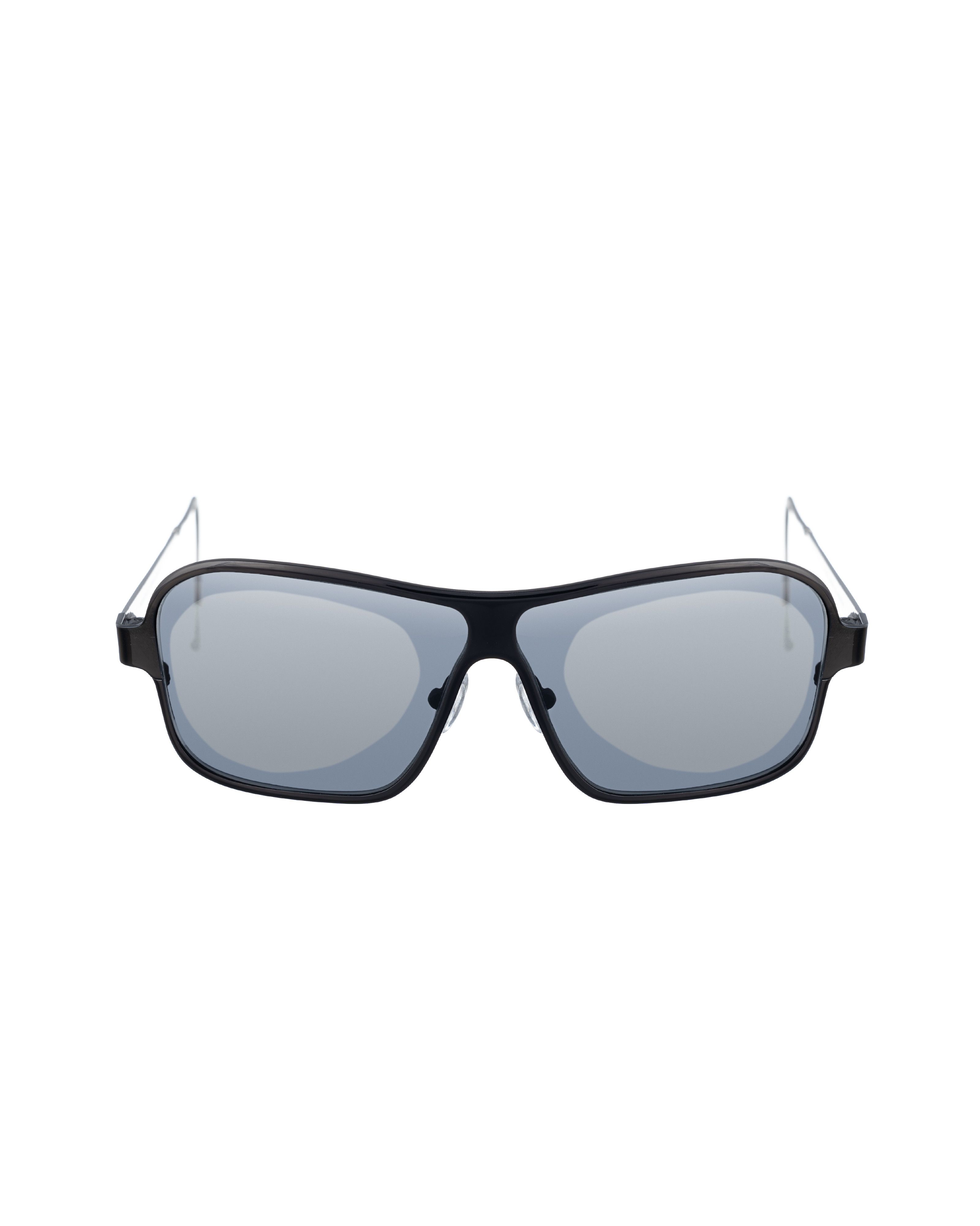 Raf Simons Raf Simons Sunglasses Rectangular Black Silver and Grey Size ONE SIZE - 2 Thumbnail