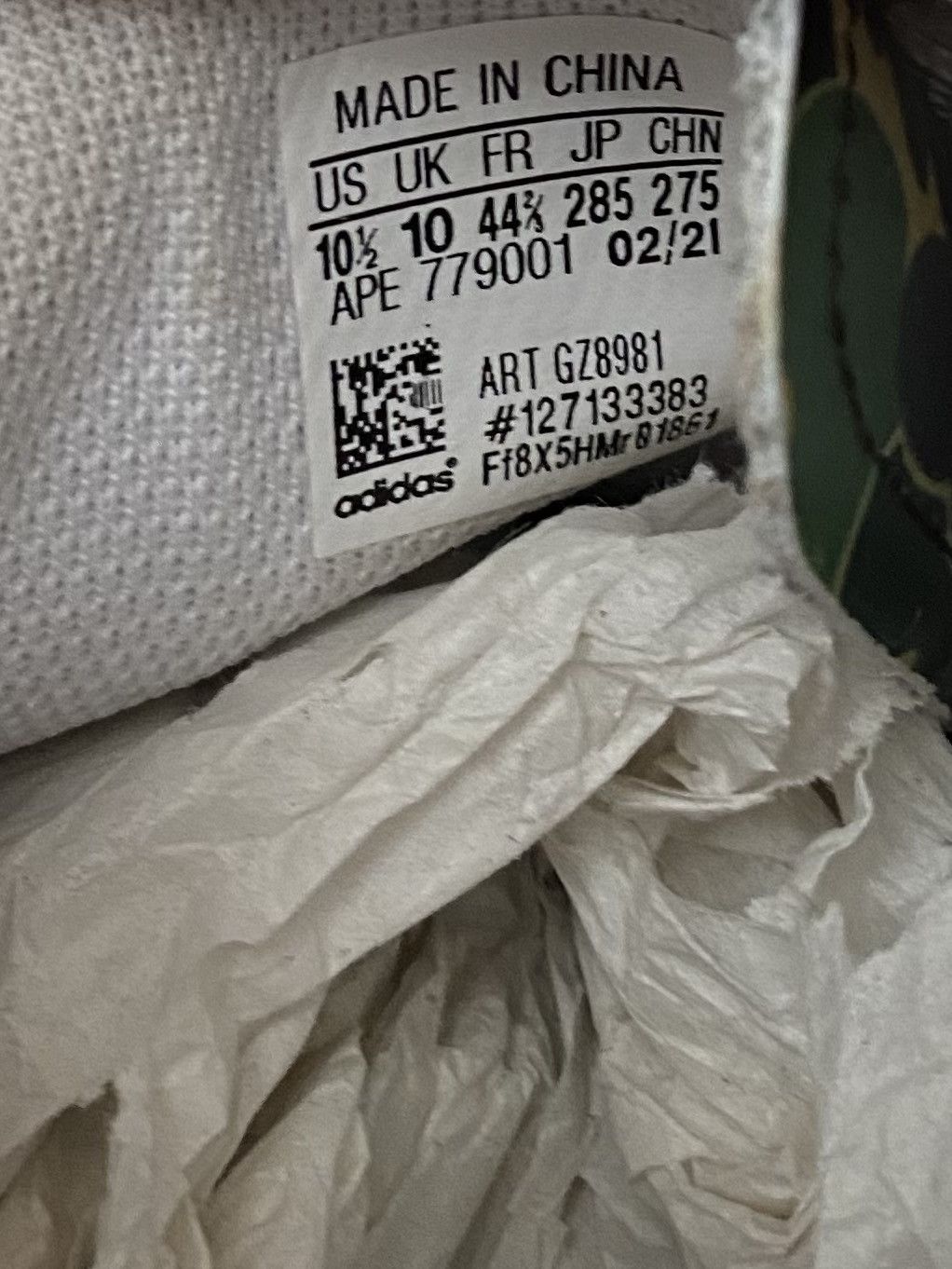 Adidas × Bape × Undefeated SUPERSTAR BAPE UNDFTD SHELL TOE CREAM/ GREEN CAMO ABC Size US 10.5 / EU 43-44 - 8 Thumbnail
