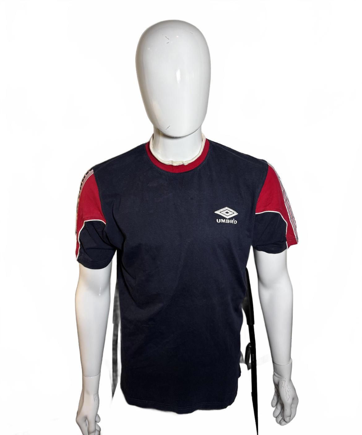 Umbro Vintage Umbro Sports T-Shirt - Navy and Red Size US L / EU 52-54 / 3 - 2 Thumbnail